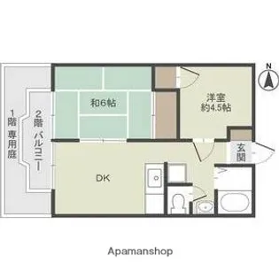 シャロームB【2階】の間取り