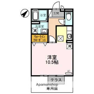 パークサイドヒロツグB棟【1階】の間取り