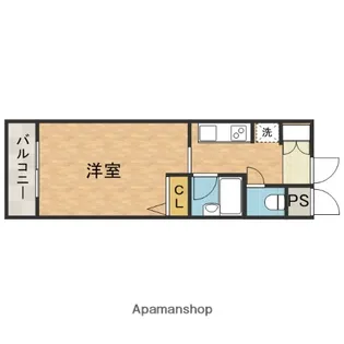 メゾンヴェルドゥール【2階】の間取り