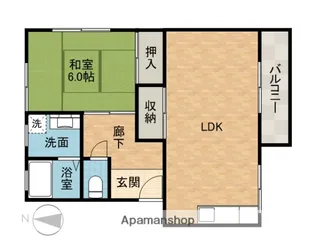 ハイツTADA【2階】の間取り