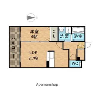 サンフレール水尾【3階】の間取り