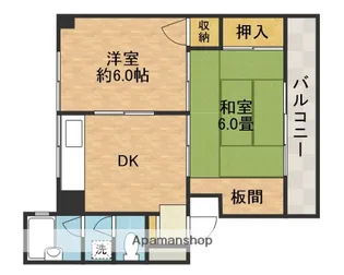 第一東雲マンション【2階】の間取り