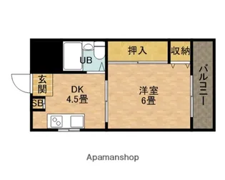 山本マンション【2階】の間取り