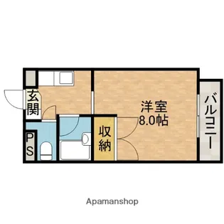 アルカディアST【1階】の間取り
