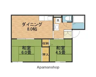 シティハイムソファレ山本【2階】の間取り