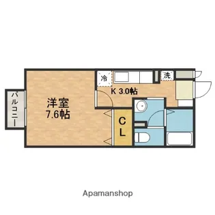 ルース・デ・エスペランサ【2階】の間取り
