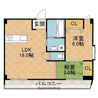 エザンス21【3階】の間取り
