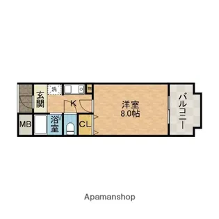 穂積マンション【6階】の間取り