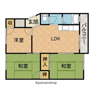 マンション沢良宜【5階】の間取り