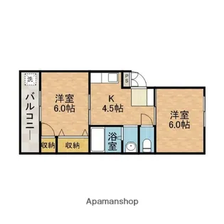 グリーンハイム【1階】の間取り