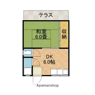 椿ハイツ【1階】の間取り