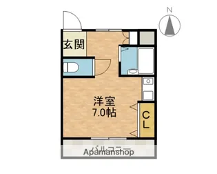 アンフィニィ・橋の内1【3階】の間取り