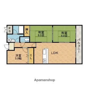 若園11番館【1階】の間取り