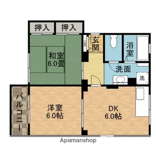 エクセル小西D棟【2階】の間取り