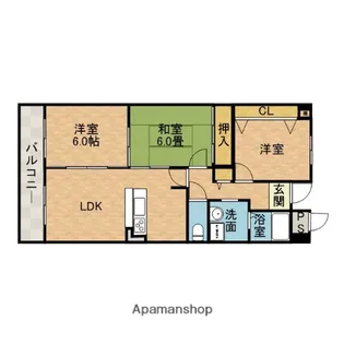 セレニテ上中条【5階】の間取り