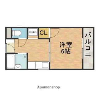 アペリティフ寺阪【1階】の間取り