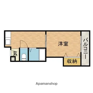 中村10番館【4階】の間取り