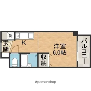FLAT S.M.P【3階】の間取り
