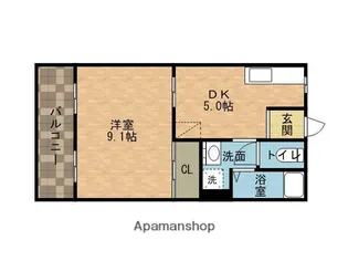 松林マンション【2階】の間取り