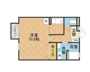 パークサイドヒロツグA棟【2階】の間取り