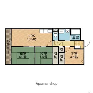 メゾントゥルース【2階】の間取り