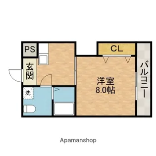 第9薩摩マンション【2階】の間取り