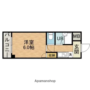 アネックス西村【4階】の間取り