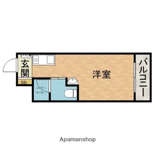 ドゥエルやま【2階】の間取り