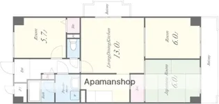エクレールミシマ【1階】の間取り