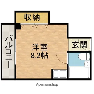 ロジェットたちばな【2階】の間取り