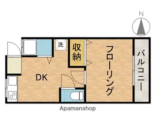 コーポ角野【2階】の間取り