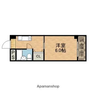 ハッピーハイツ【7階】の間取り