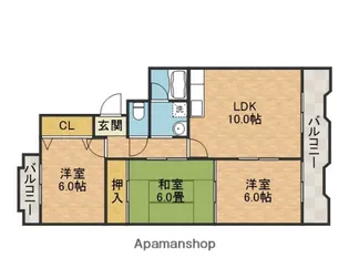 メゾン辻【4階】の間取り