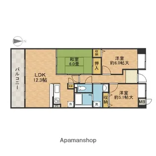 ソアール【3階】の間取り