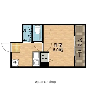 ナンノ第12号館【3階】の間取り