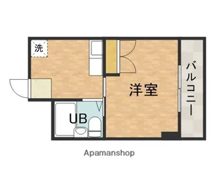 ナンノ第12号館【4階】の間取り