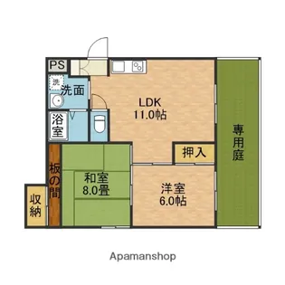 あいのマンション【1階】の間取り