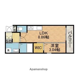 グラースラフィネ南春日丘【2階】の間取り