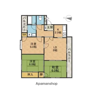 エスポアール前川【1階】の間取り