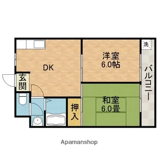 摂津第7マンション【5階】の間取り