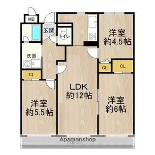 マンションフォルツーナ【3階】の間取り