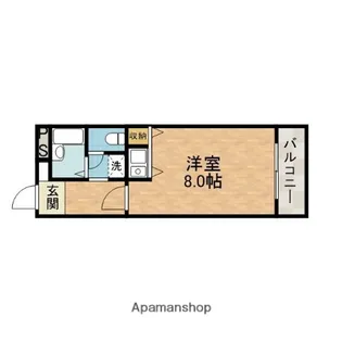 メゾンシャルマン【3階】の間取り