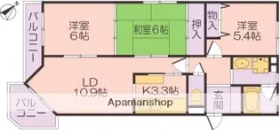 エスポワール中内【3階】の間取り