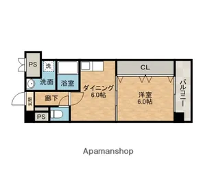 フロンティア中川【2階】の間取り