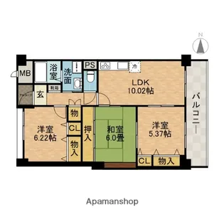 カモミール・ブラン【6階】の間取り
