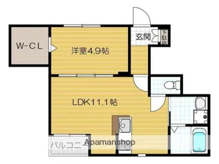 エルドール竹橋【2階】の間取り