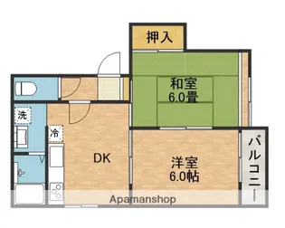 メゾンハーモニー【2階】の間取り