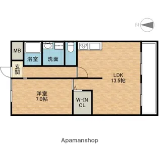 大住ニューハイツ【1階】の間取り