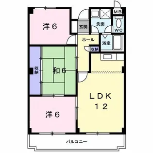 エスポワール茨木【1階】の間取り