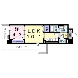 サンプラザ茨木【5階】の間取り